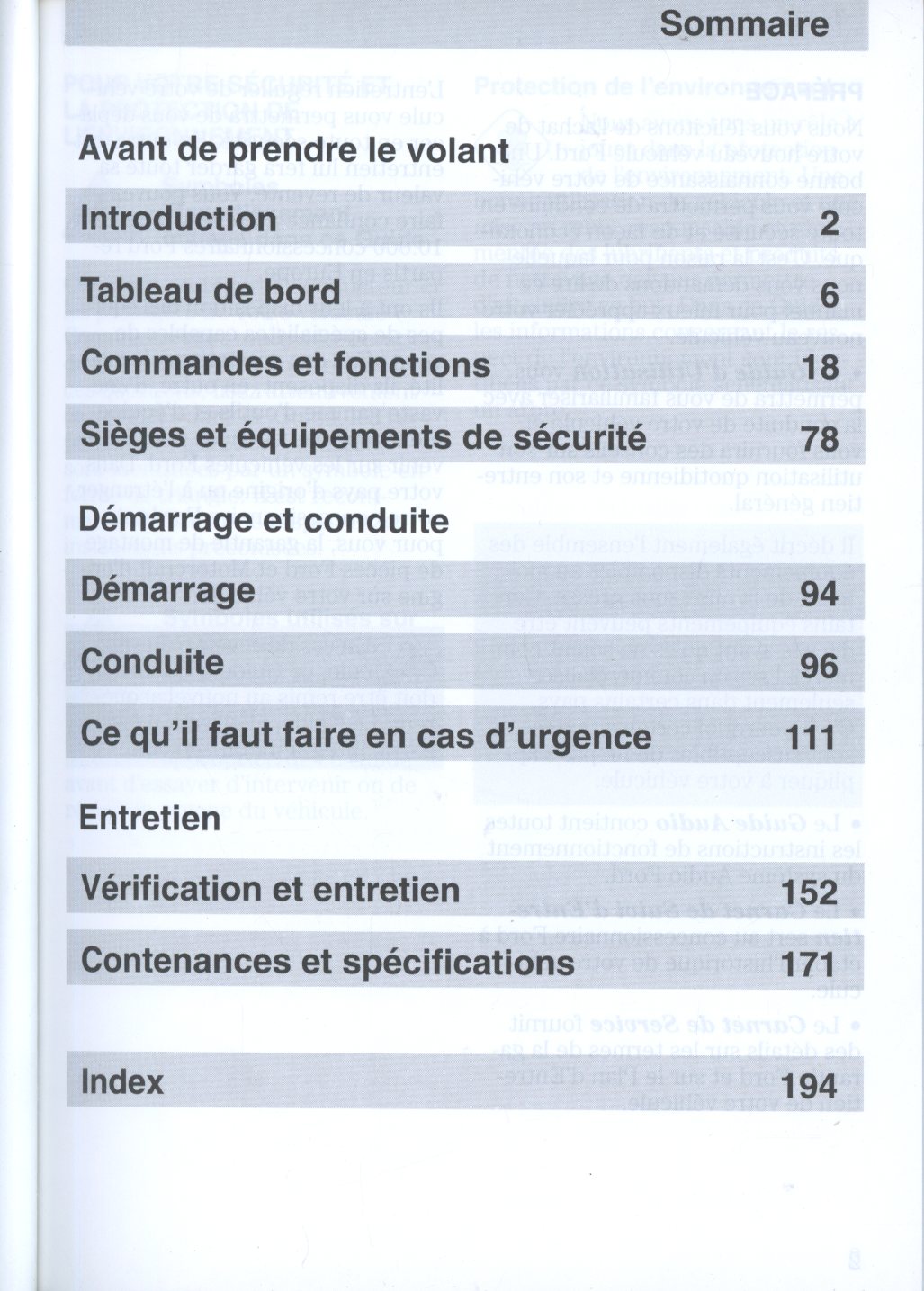 GUIDE DUTILISATION FORD FOCUS 2003