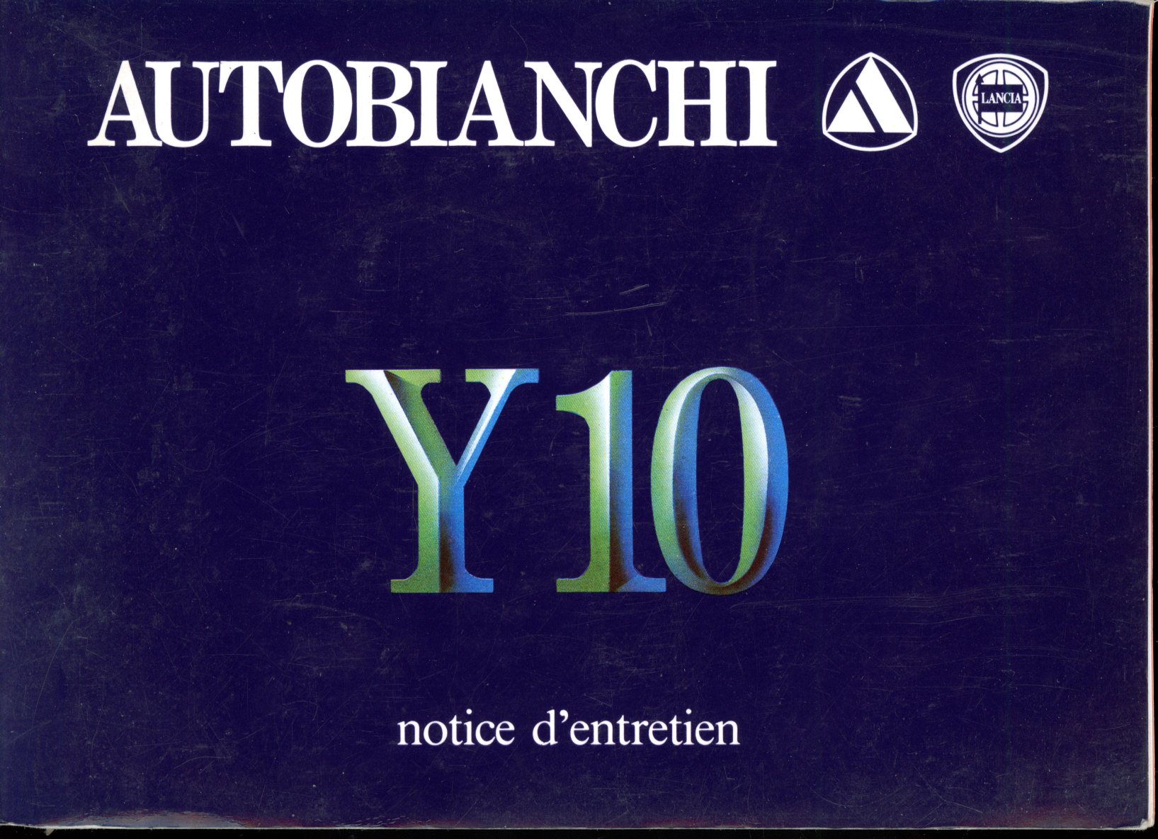 NOTICE DENTRETIEN AUTOBIANCHI Y10 LANCIA