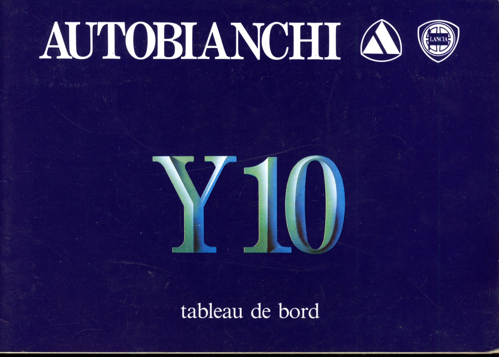 CARNET DU TABLEAU DE BORD LANCIA AUTOBIANCHI Y10