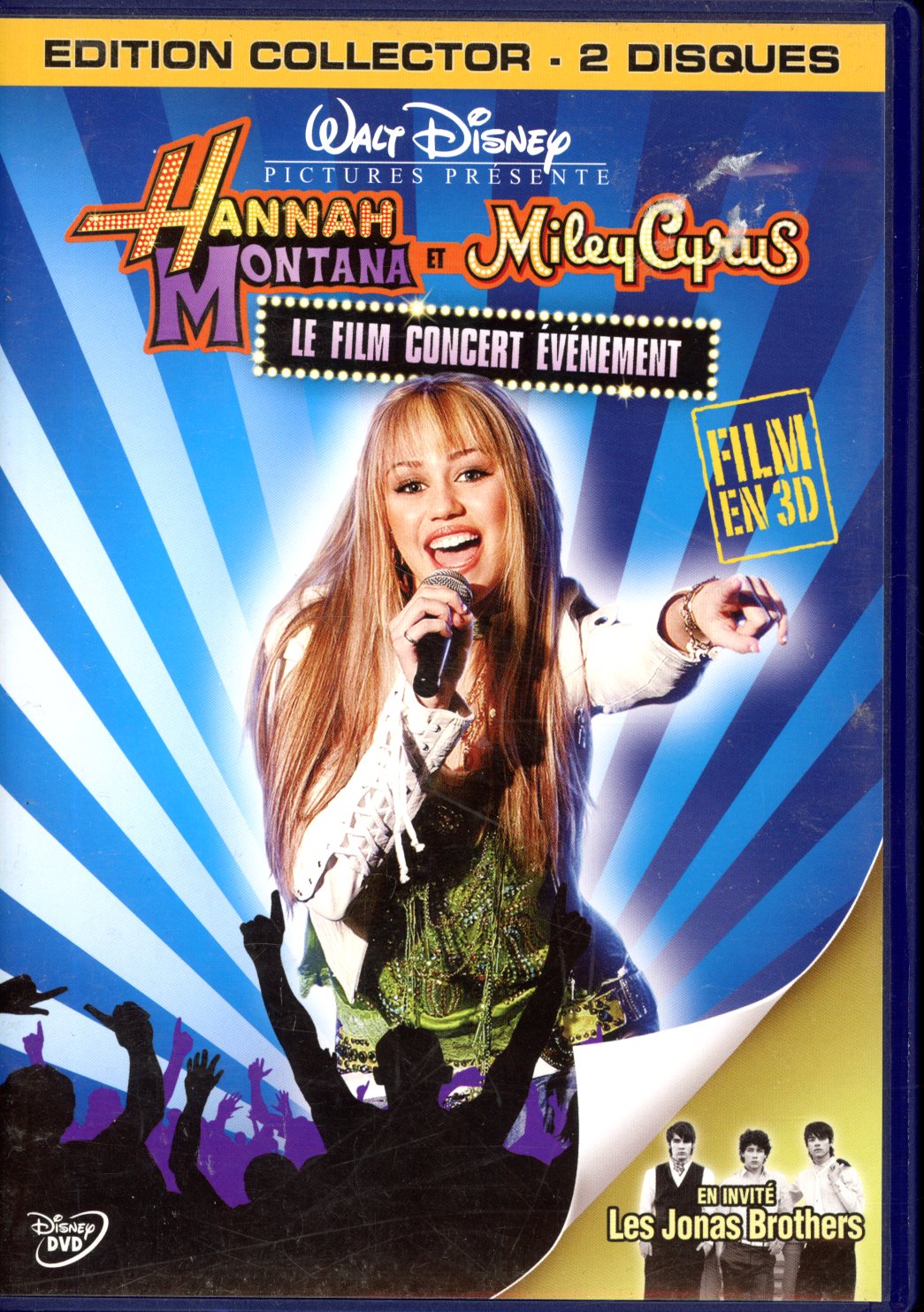 DVD HANNAH MONTANA ET MILEY CYRUS LE FILM CONCERT - FILM EN 3D