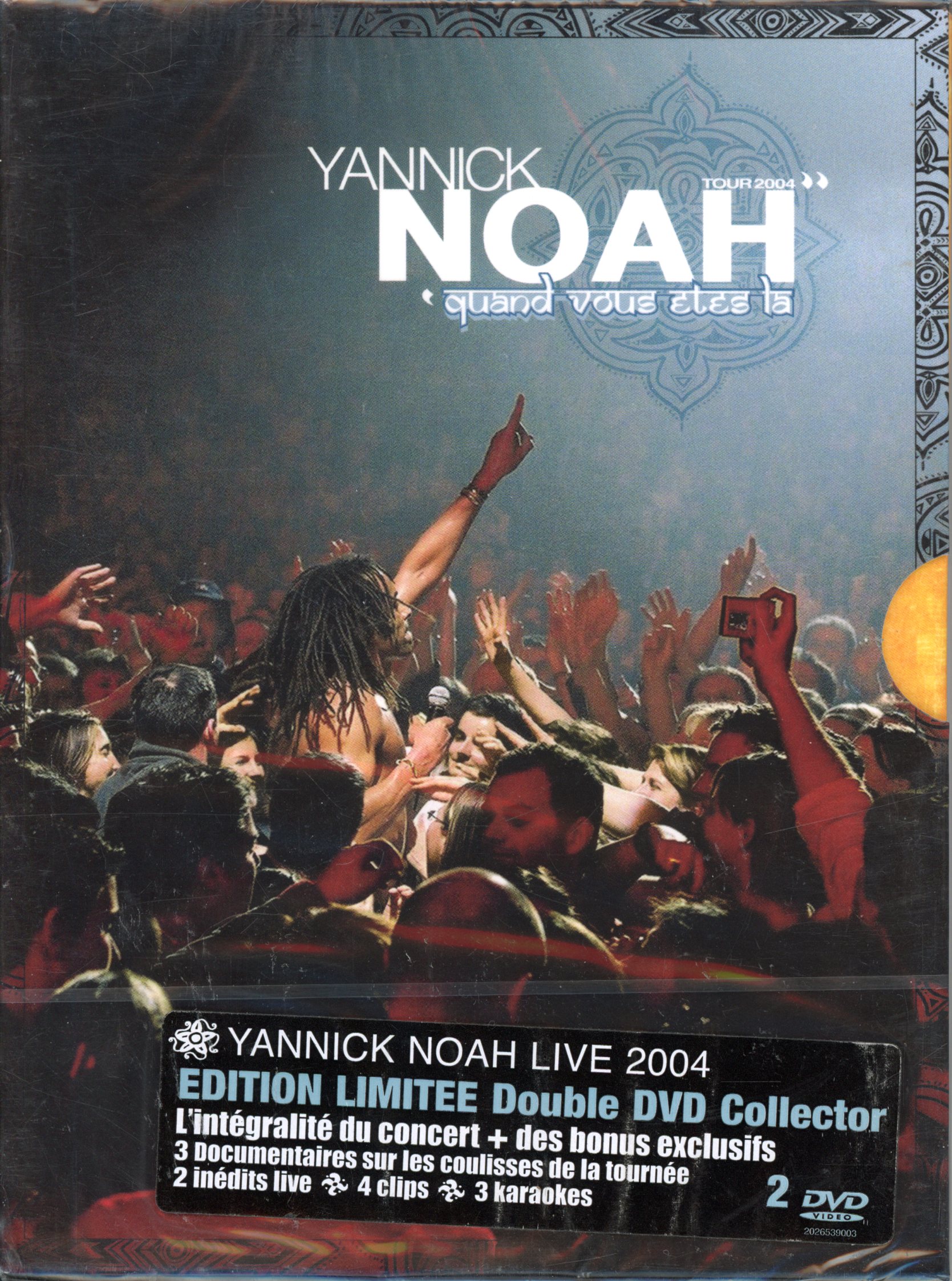 DVD YANNICK NOAH QUAND VOUS ETES LA - 5099720265399
