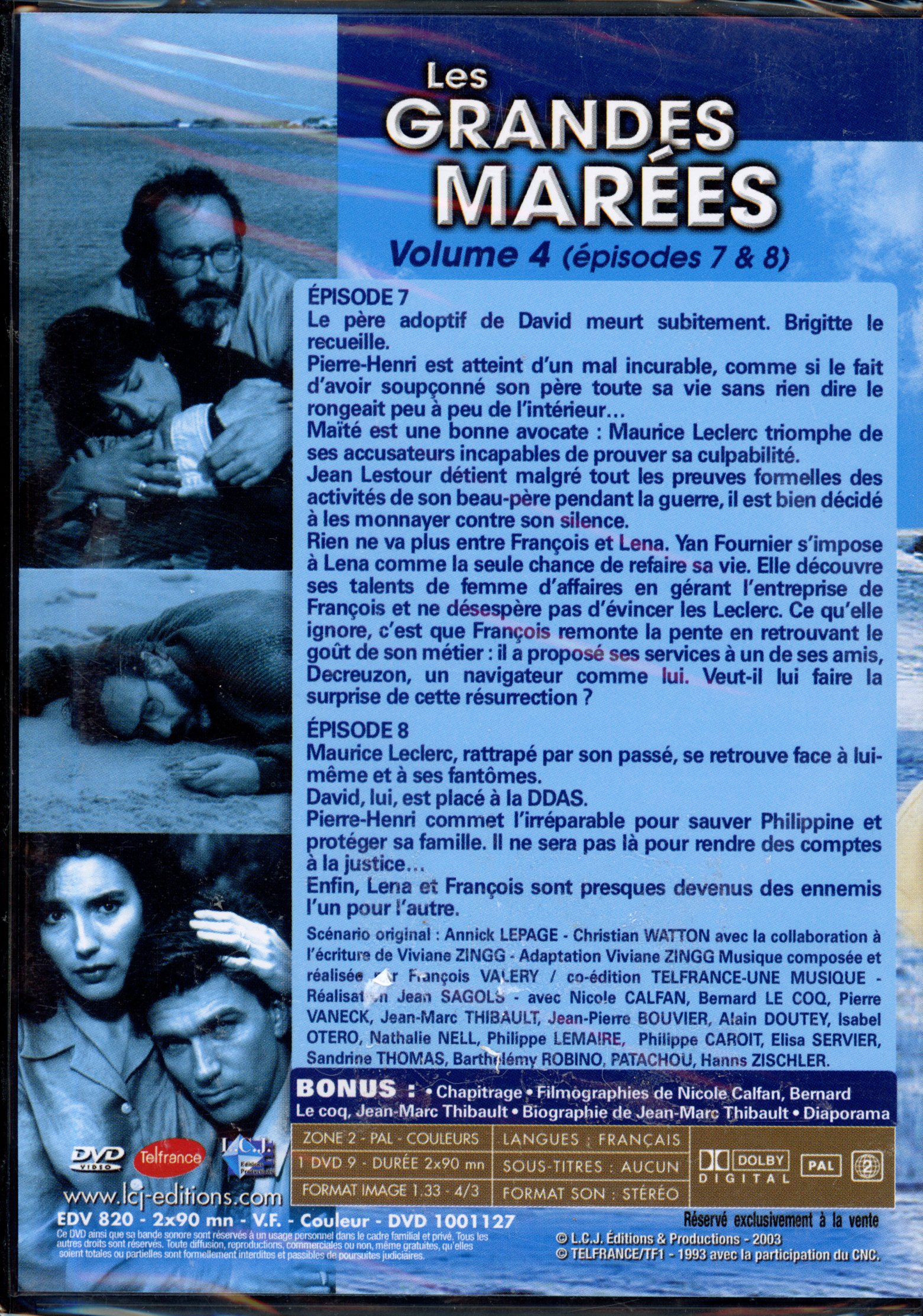 DVD LES GRANDES MAREES de la saison 2