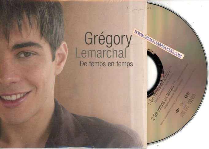 CD SINGLE GREGORY LEMARCHAL DE TEMPS EM TEMPS