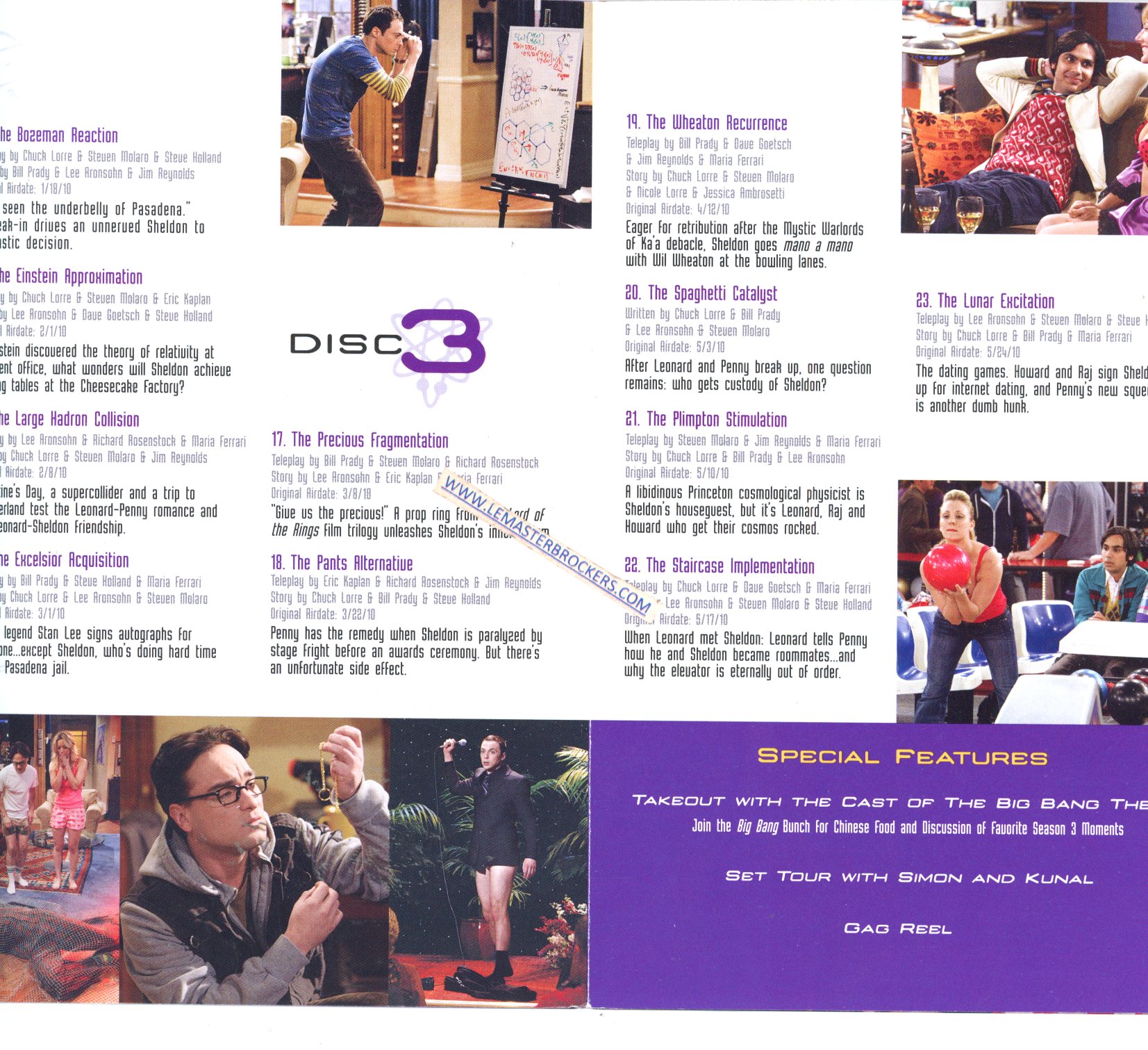 DVD THE BIG BAND THEORY - THE COMPLETE THIRD SEASON
