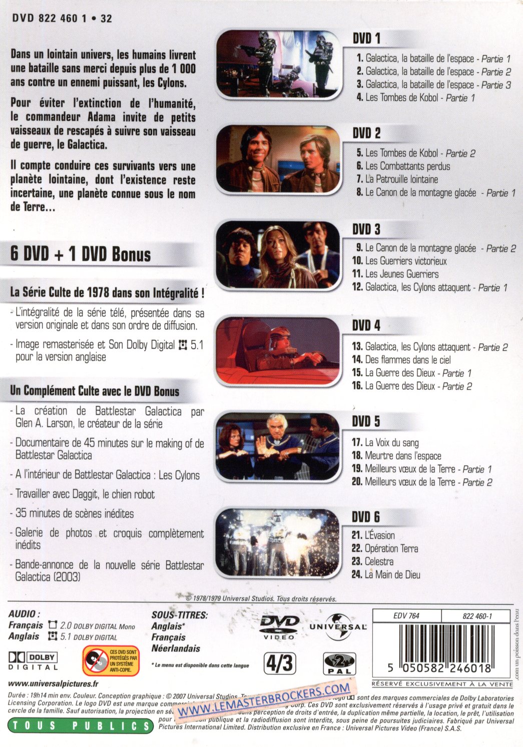 COFFRET DVD BATTLESTAR GALACTICA : PLONGÉE DANS LA SÉRIE ORIGINALE