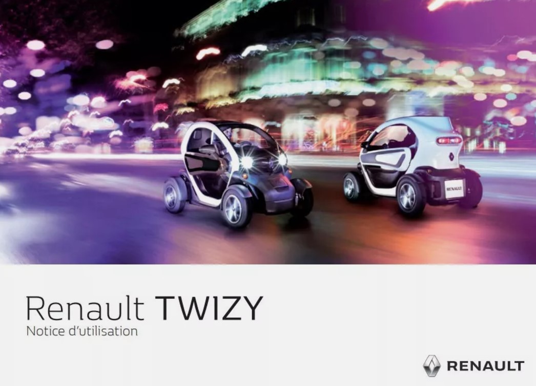 MANUEL DU PROPRIETAIRE RENAULT TWIZY