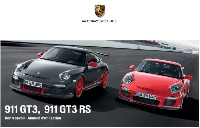 MANUEL PORSCHE 911 GT3 RS