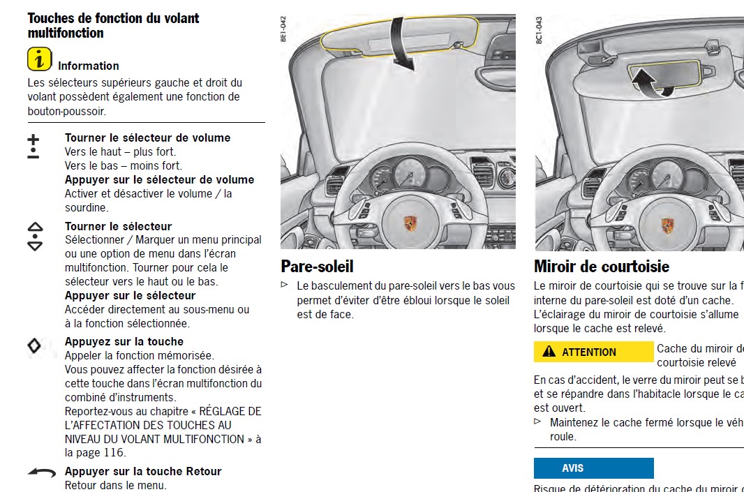 NOTICE MANUEL PORSCHE CAYMAN GT4 BOXSTER S GTS SPYDER