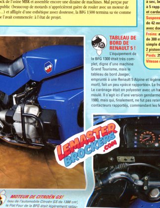 FICHE MOTO BFG 1300 ODYSSEE 1983