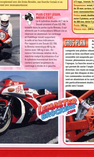 FICHE MOTO BIMOTA SB2 1978