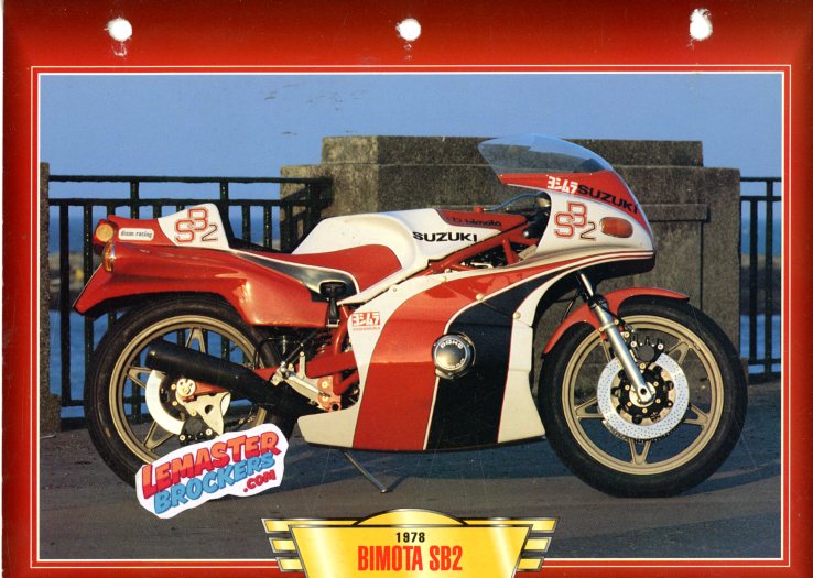 FICHE MOTO BIMOTA SB2 1978