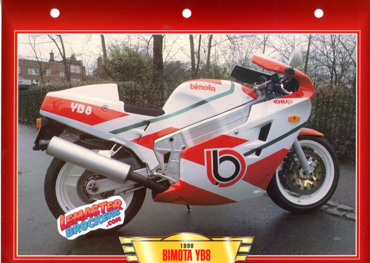 FICHE MOTO BIMOTA YB8 1990