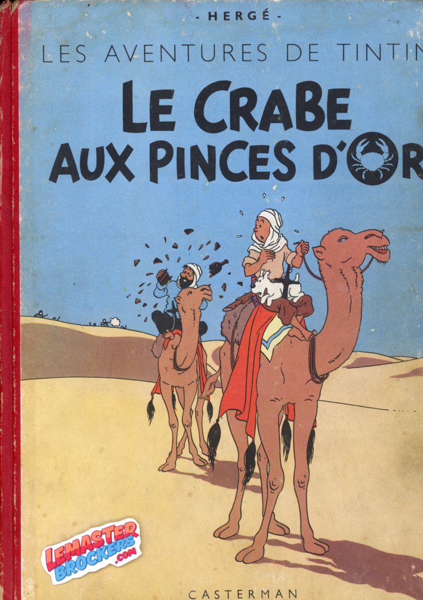 BD TINTIN LE CRABE AU PRINCES DOR B5 DE 1951