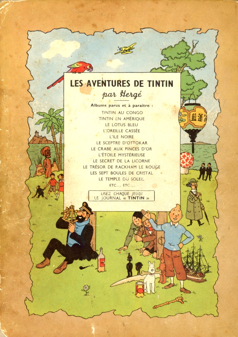 TINTIN LE TEMPLE DU SOLEIL EDITION B3 DE 1949