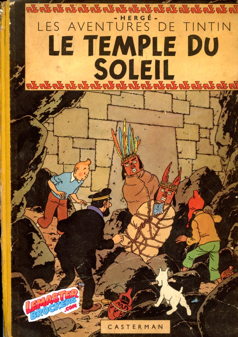 TINTIN LE TEMPLE DU SOLEIL EDITION B3 DE 1949