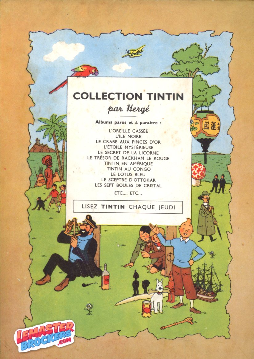 TINTIN LES 7 BOULES DE CRISTAL 1948 EDITION B2