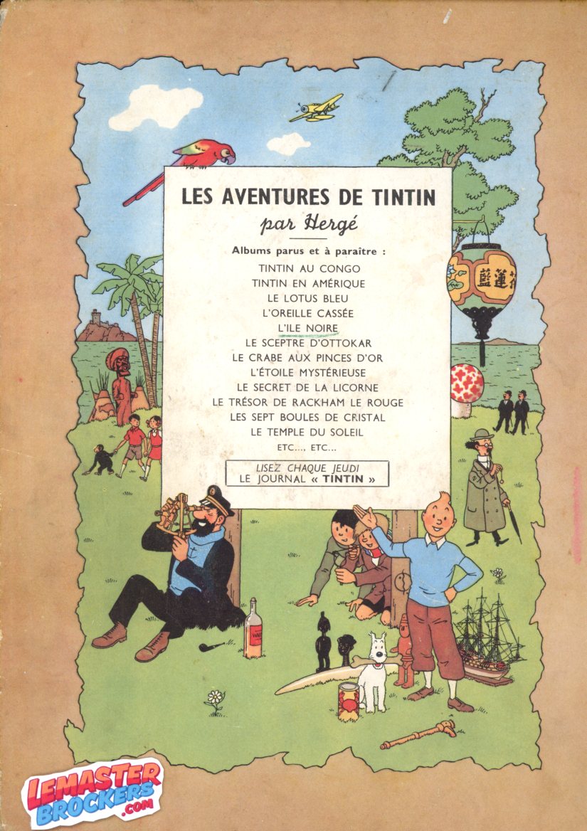 BD ALBUM TINTIN AU CONGO 1950 EDITION B3