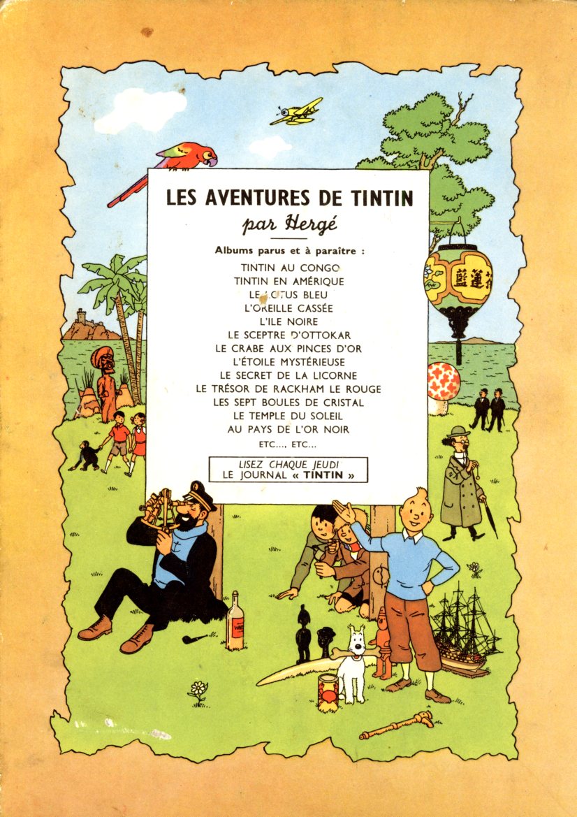 BD ALBUM TINTIN AU CONGO 1950 EDITION B4