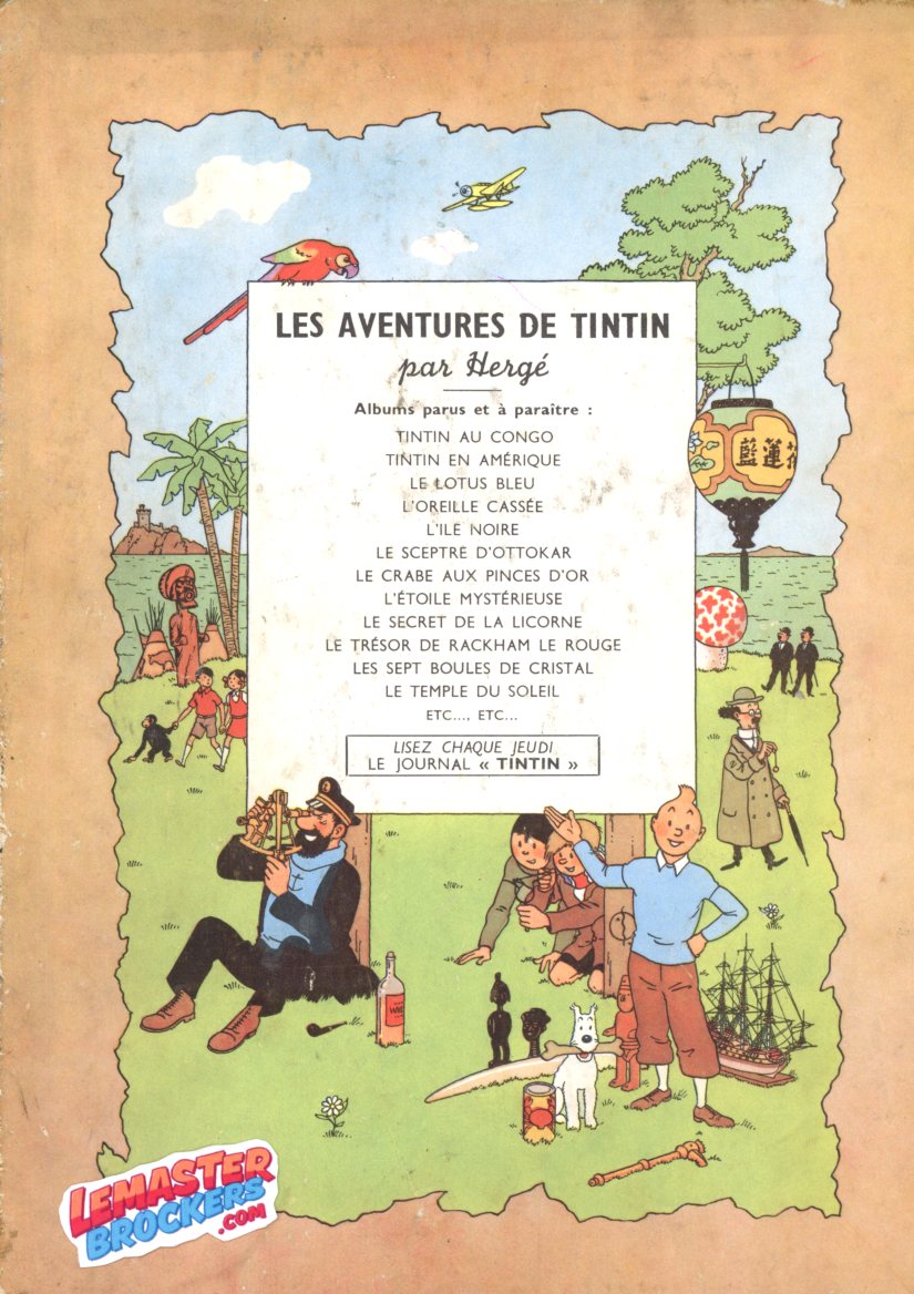 BD COLLECTION TINTIN LE TRESORS DE RACKAM LE ROUGE DE 1947