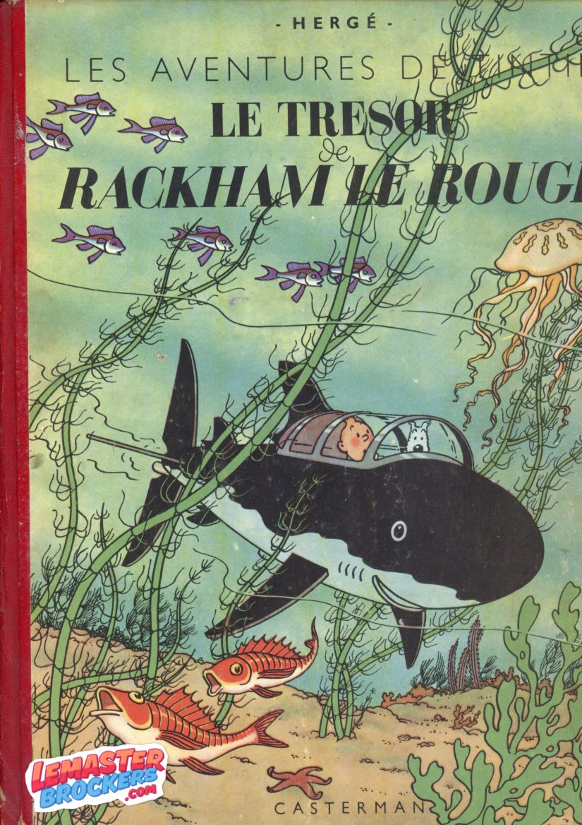 BD COLLECTION TINTIN LE TRESORS DE RACKAM LE ROUGE DE 1947