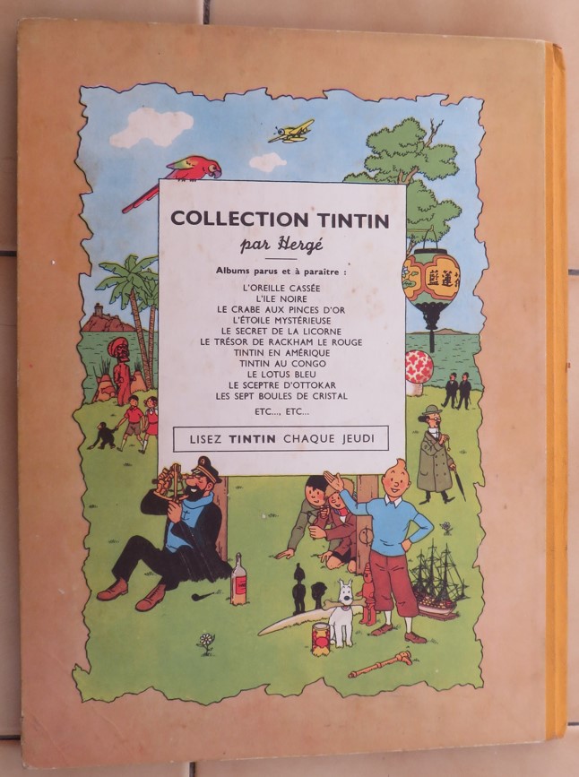 TINTIN LES 7 BOULES DE CRISTAL 1948 EDITION B2