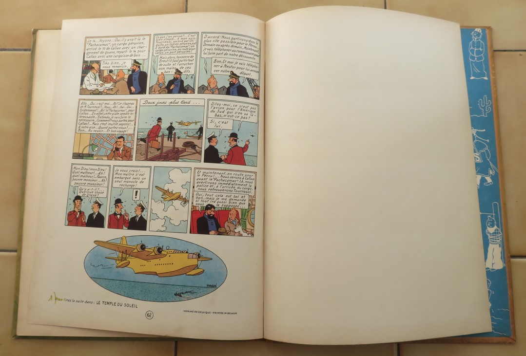 TINTIN LES 7 BOULES DE CRISTAL 1948 EDITION B2