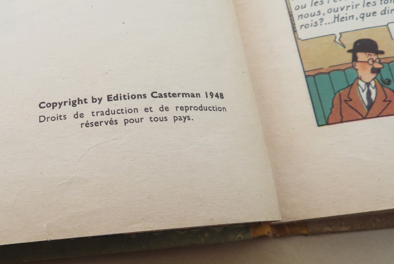 TINTIN LES 7 BOULES DE CRISTAL 1948 EDITION B2