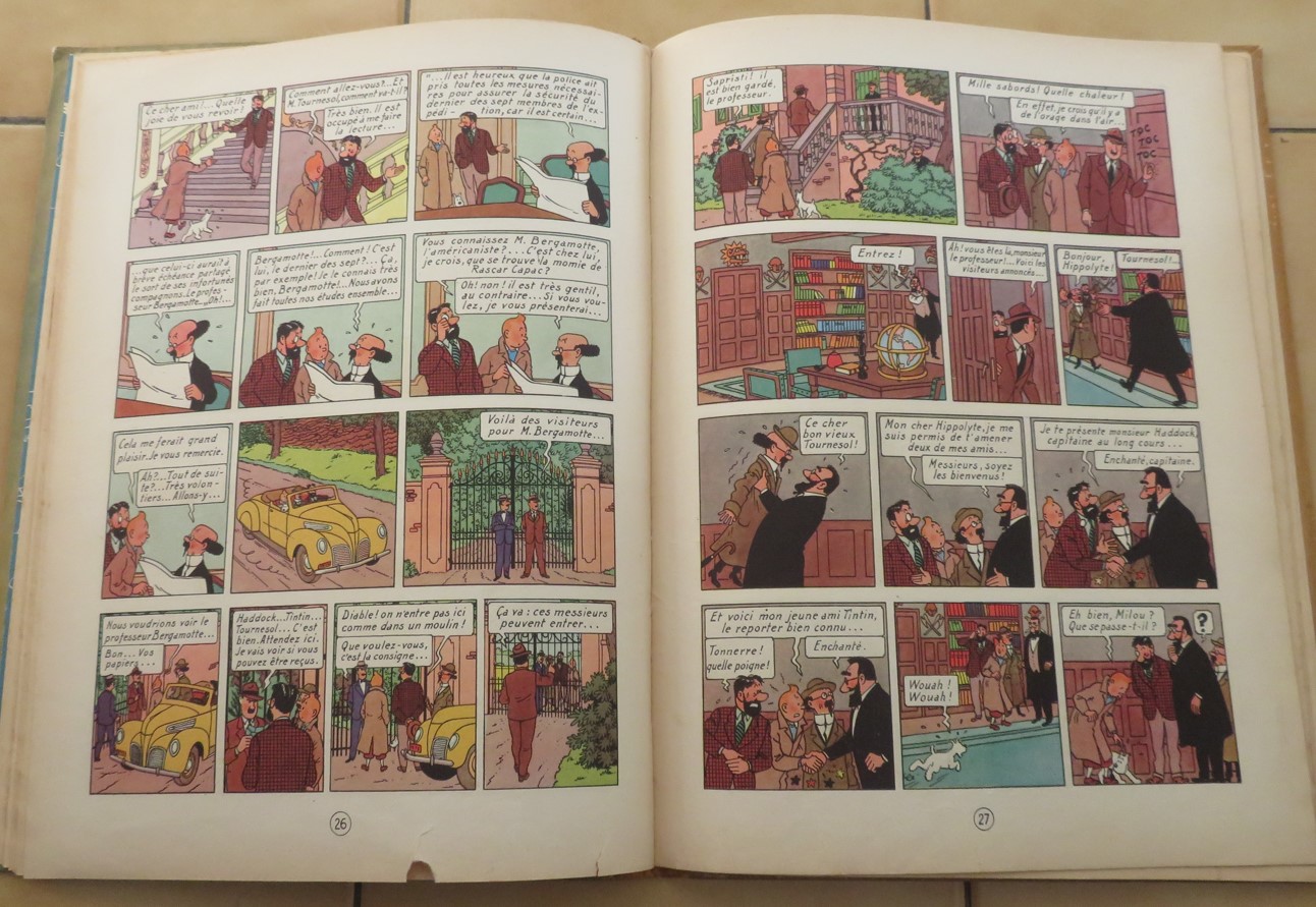 TINTIN LES 7 BOULES DE CRISTAL 1948 EDITION B2