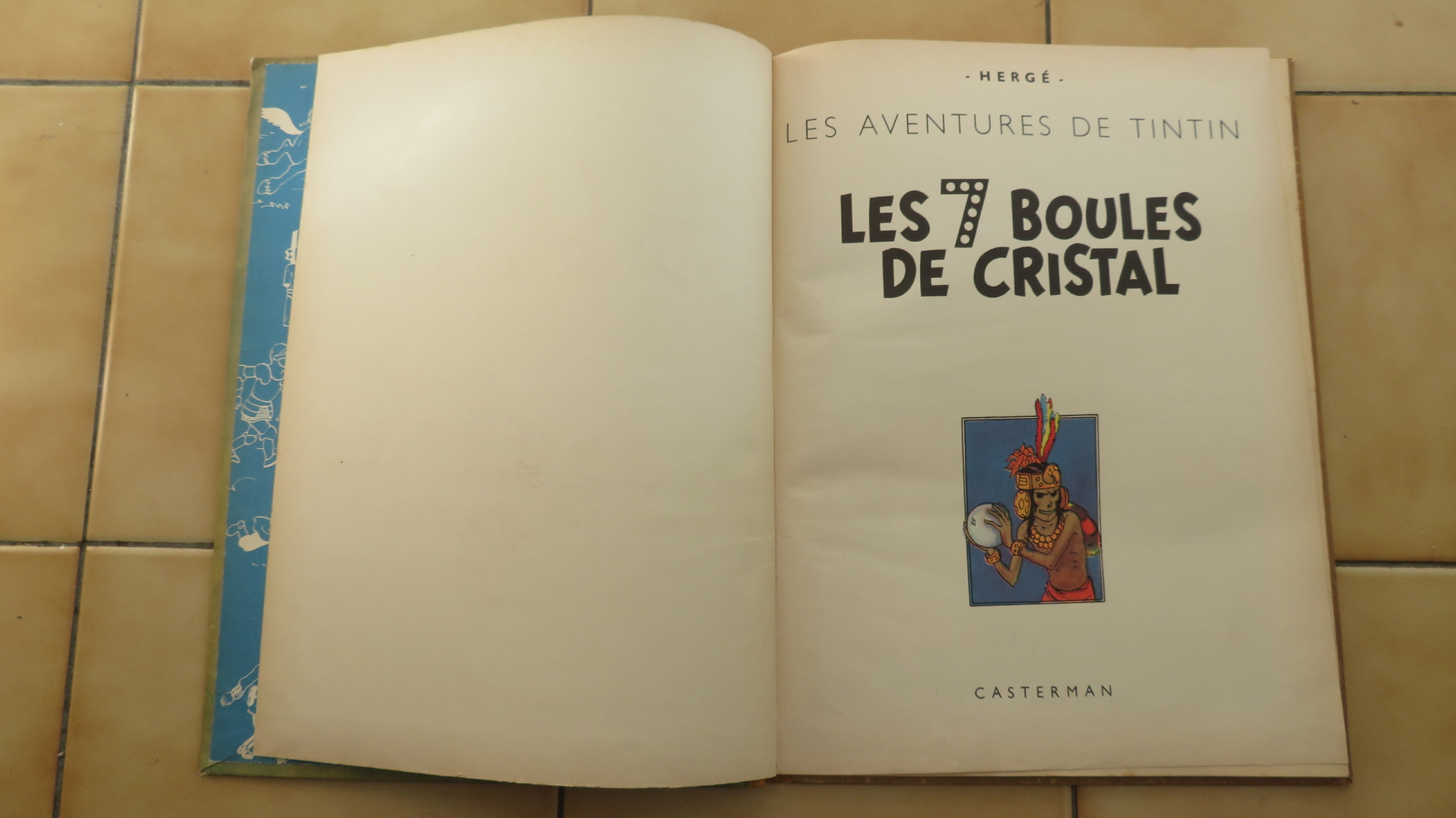 TINTIN LES 7 BOULES DE CRISTAL 1948 EDITION B2
