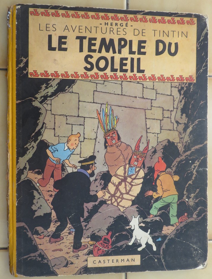 TINTIN LE TEMPLE DU SOLEIL EDITION B3 DE 1949