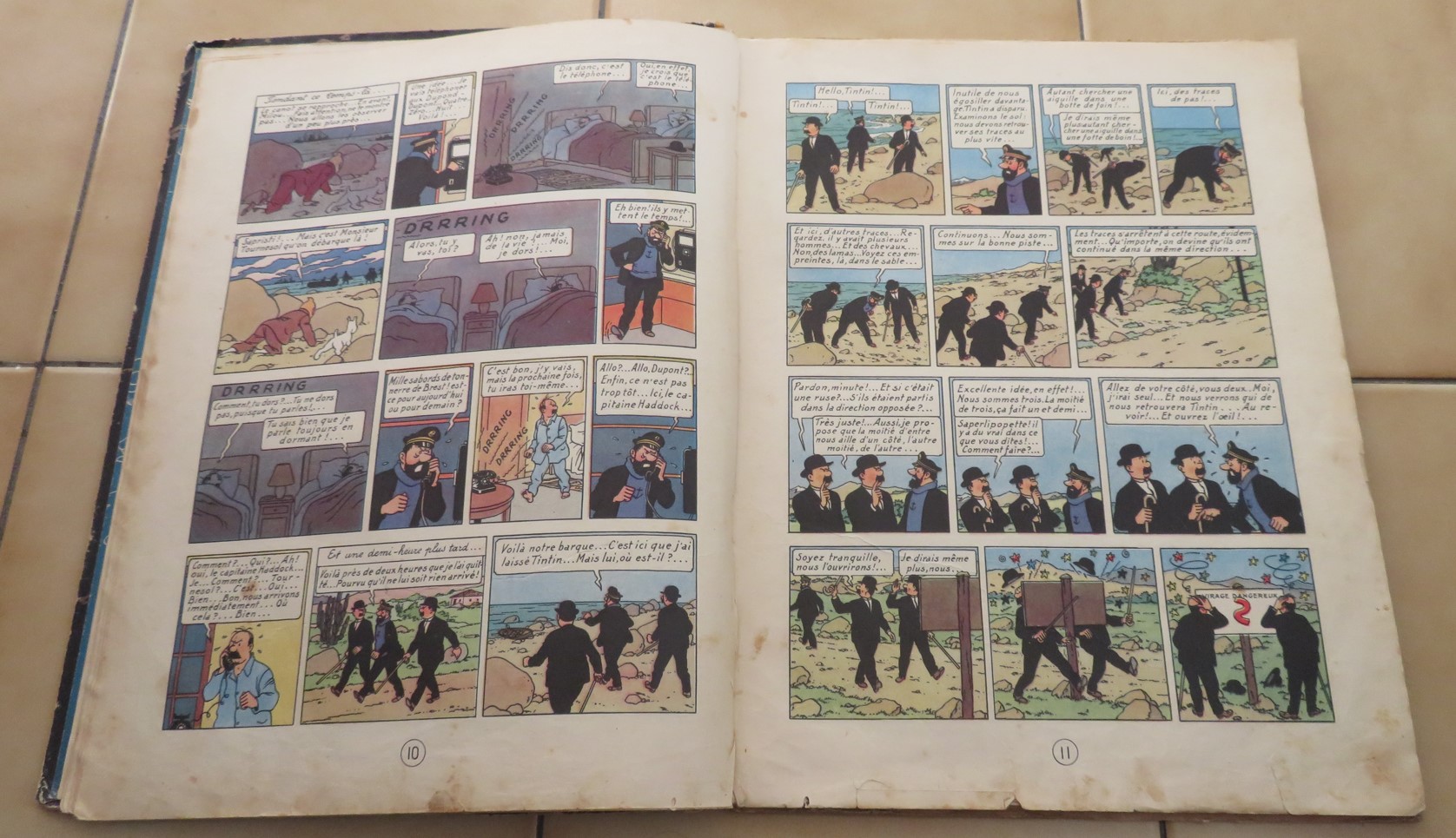 TINTIN LE TEMPLE DU SOLEIL EDITION B3 DE 1949