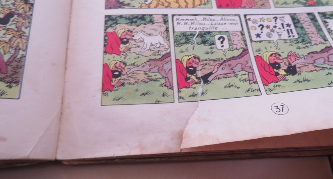 TINTIN LE TEMPLE DU SOLEIL EDITION B3 DE 1949
