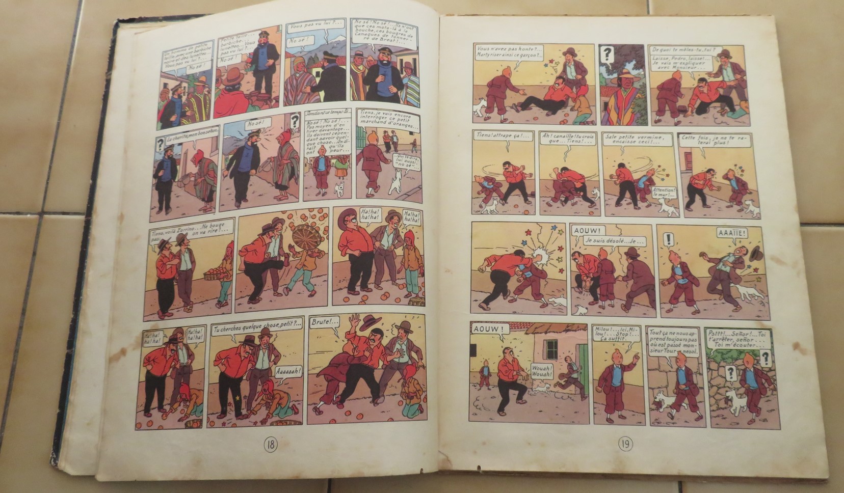 TINTIN LE TEMPLE DU SOLEIL EDITION B3 DE 1949