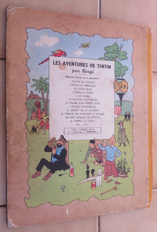 TINTIN LE TEMPLE DU SOLEIL EDITION B3 DE 1949
