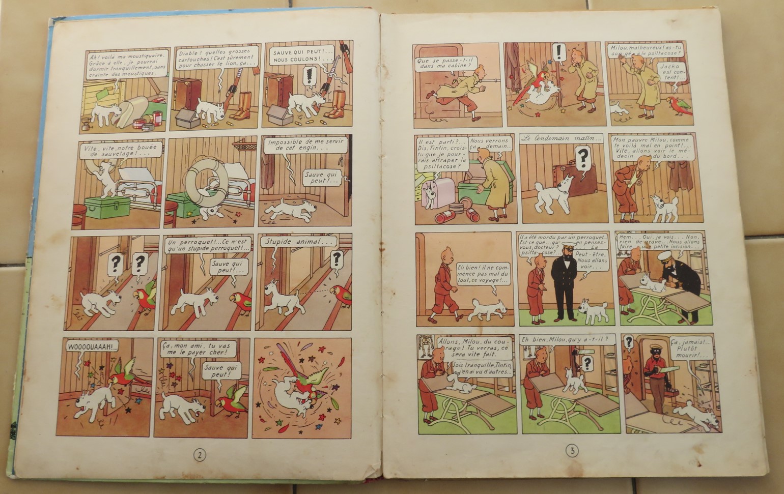 BD ALBUM TINTIN AU CONGO 1950 EDITION B4