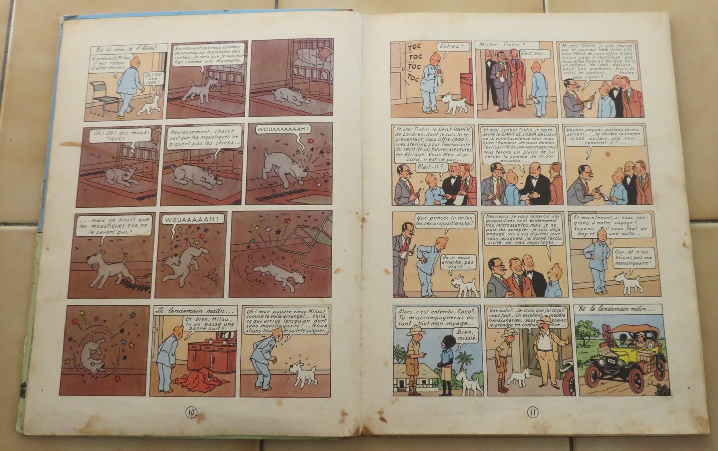 BD ALBUM TINTIN AU CONGO 1950 EDITION B4