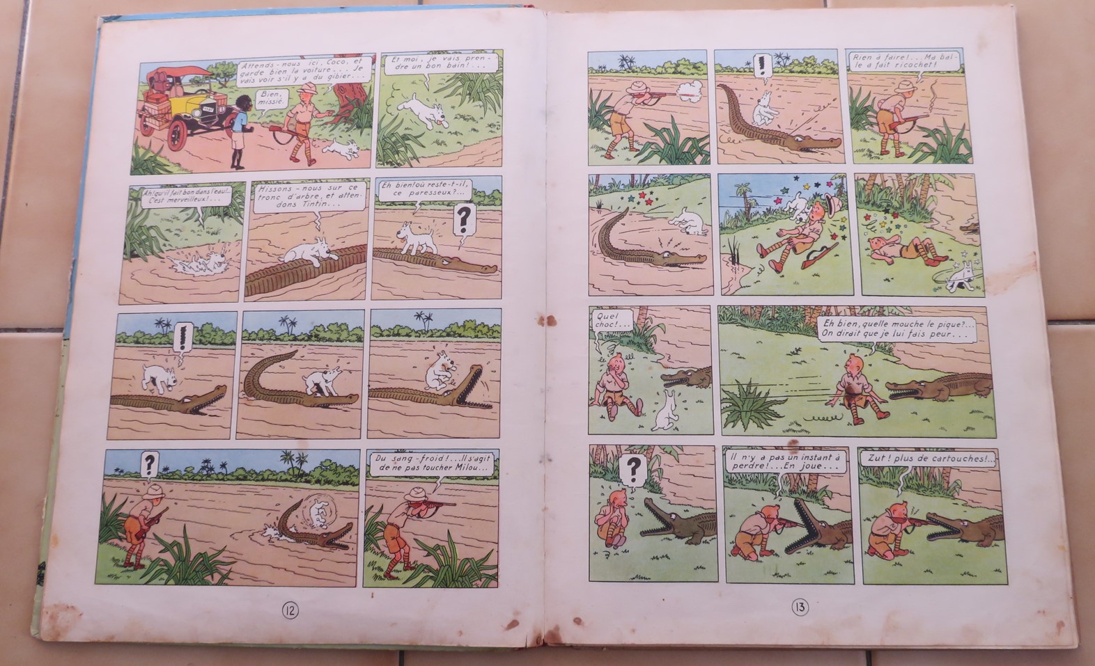 BD ALBUM TINTIN AU CONGO 1950 EDITION B4