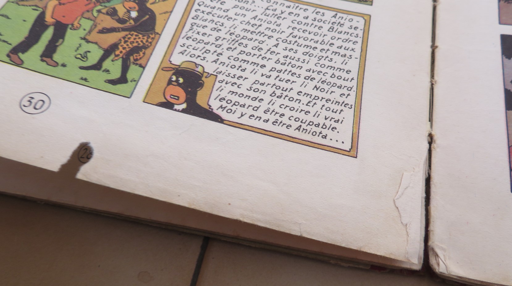 BD ALBUM TINTIN AU CONGO 1949 EDITION B3