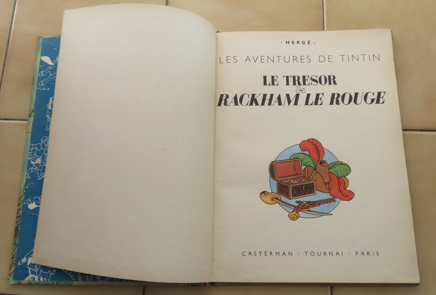 BD COLLECTION TINTIN LE TRESORS DE RACKAM LE ROUGE DE 1947
