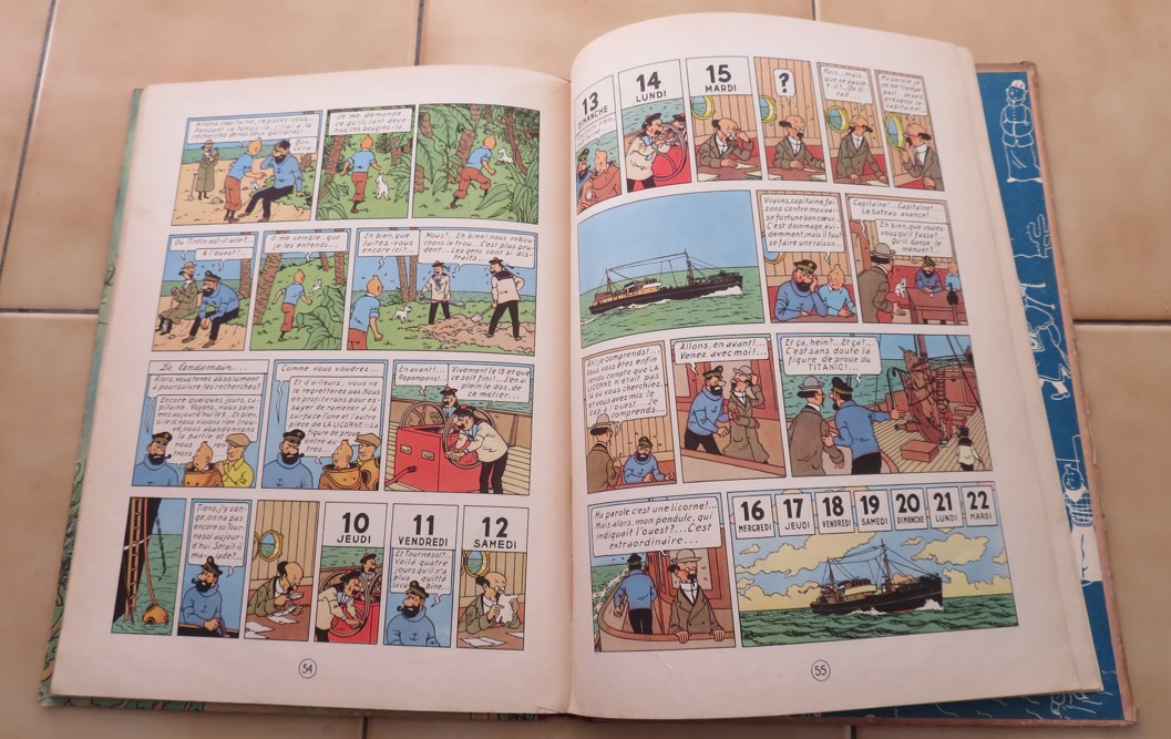 BD COLLECTION TINTIN LE TRESORS DE RACKAM LE ROUGE DE 1947