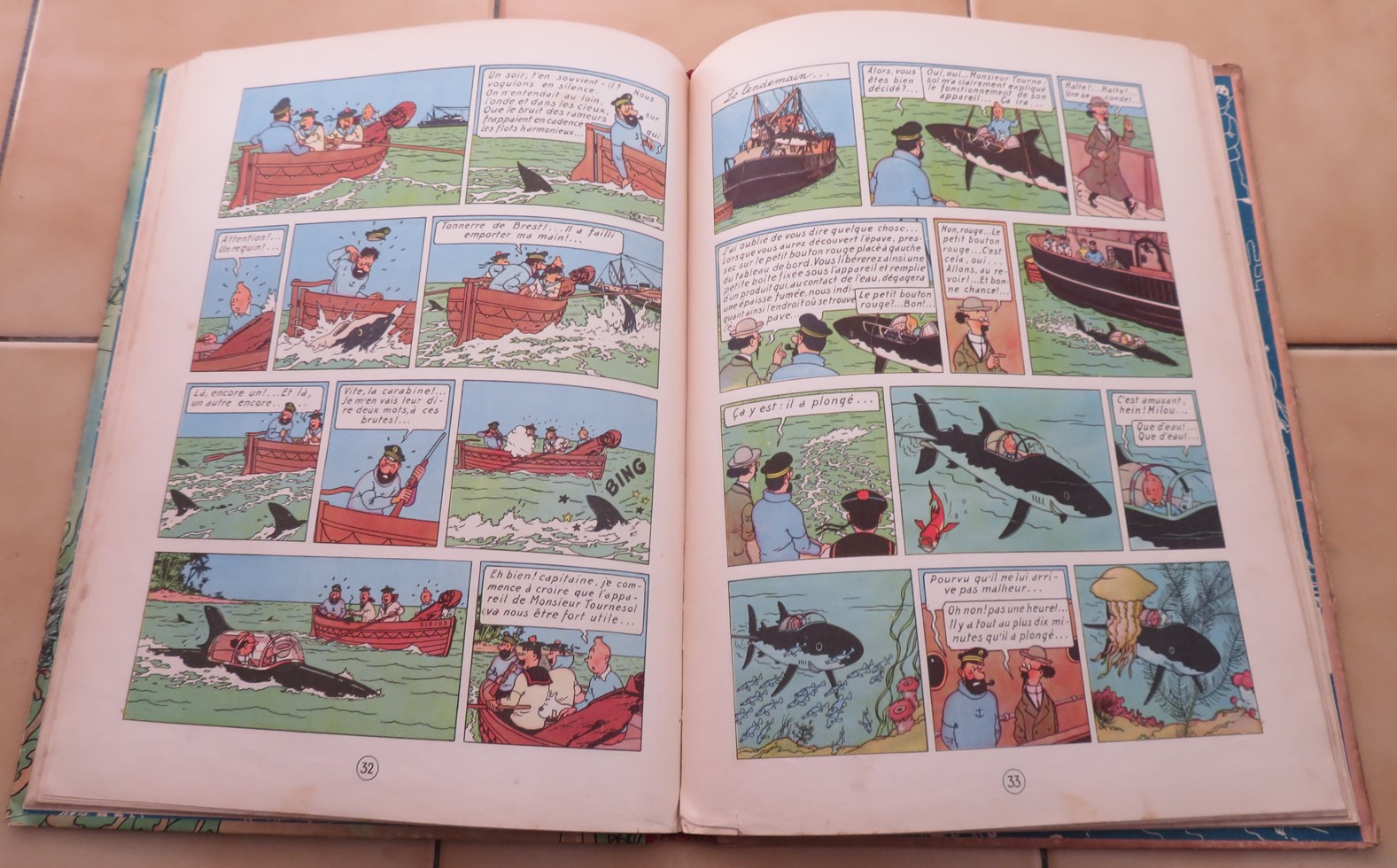 BD COLLECTION TINTIN LE TRESORS DE RACKAM LE ROUGE DE 1947