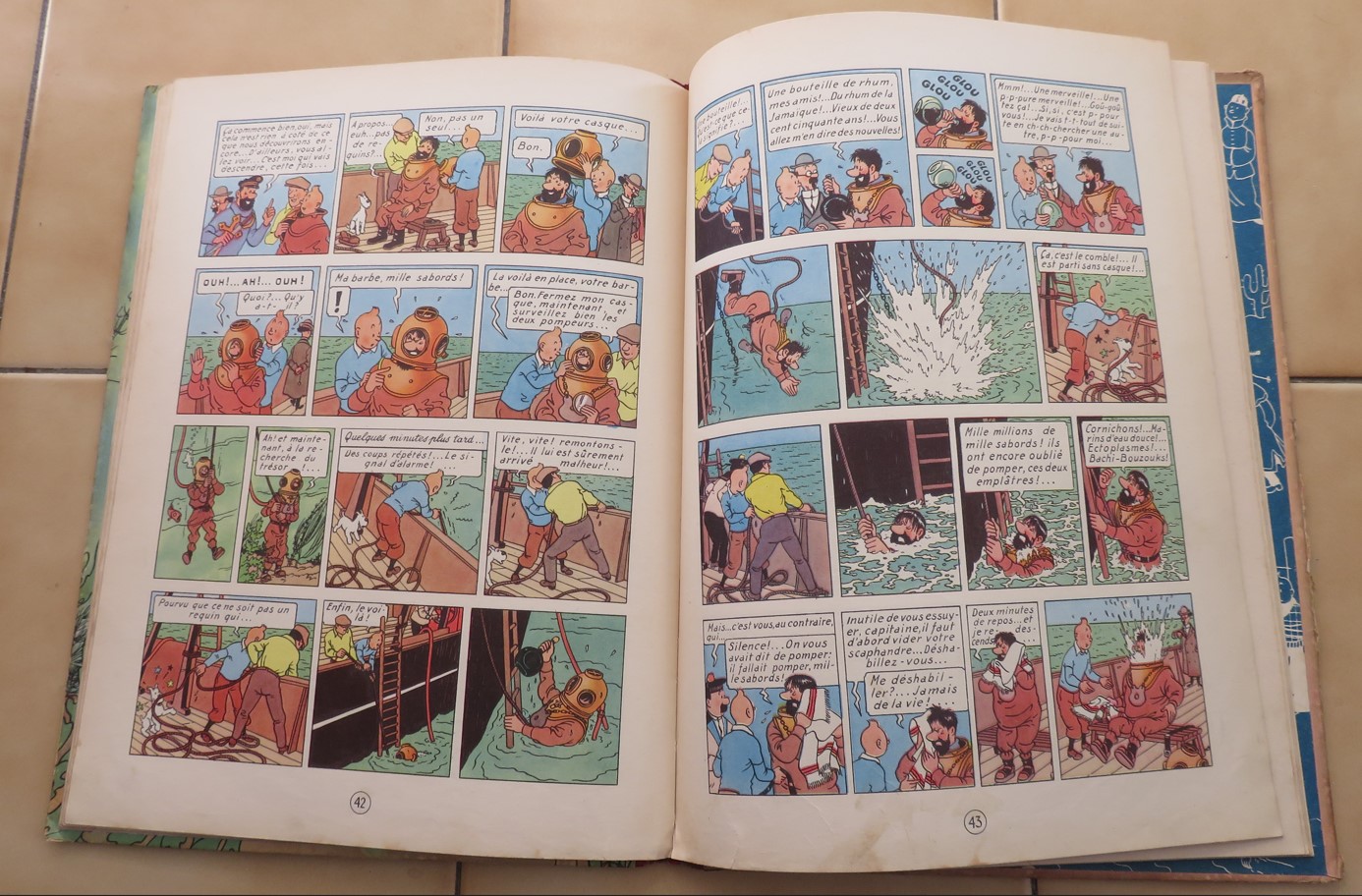 BD COLLECTION TINTIN LE TRESORS DE RACKAM LE ROUGE DE 1947