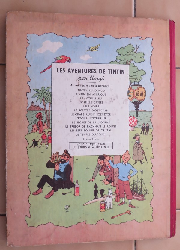 BD COLLECTION TINTIN LE TRESORS DE RACKAM LE ROUGE DE 1947