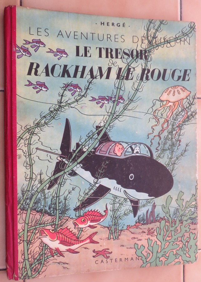 BD COLLECTION TINTIN LE TRESORS DE RACKAM LE ROUGE DE 1947