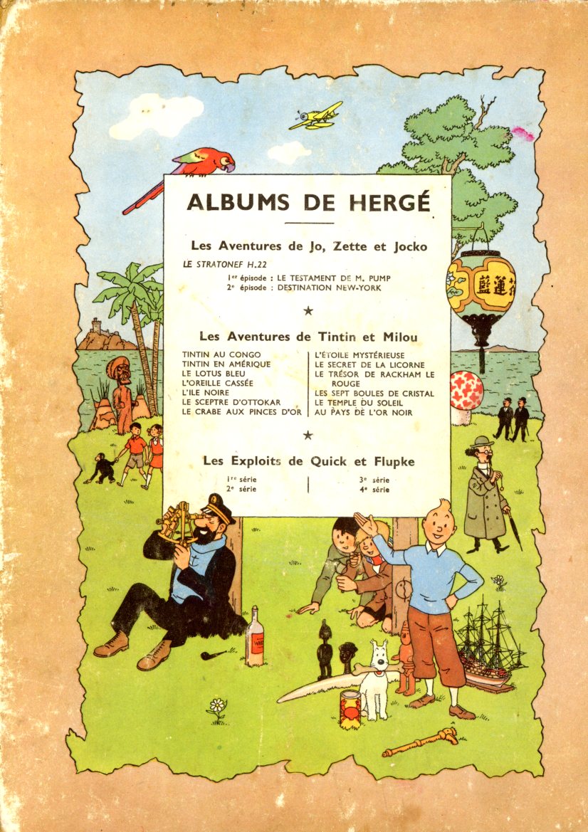 BD TINTIN LETOILE MYSTERIEUSE 1947 EDITION B4