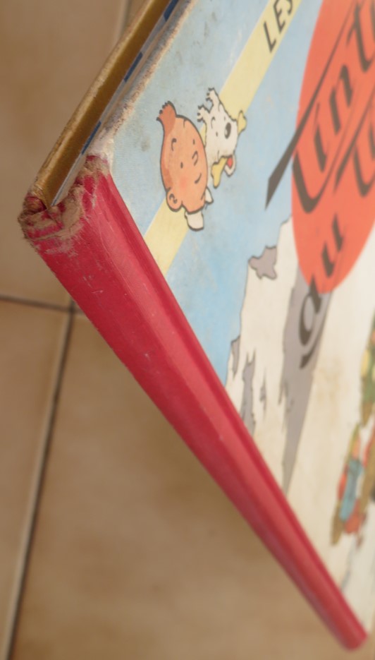 BD TINTIN AU TIBET DE 1961 AVEC UN DOS B30