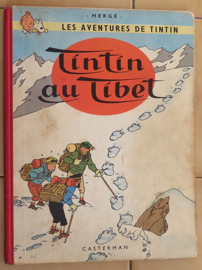 BD TINTIN AU TIBET DE 1961 AVEC UN DOS B30