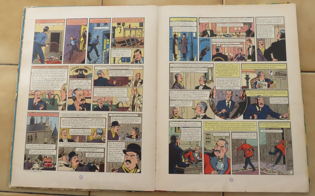 BD BLAKE ET MORTIMER LA MARQUE JAUNE DE 1959