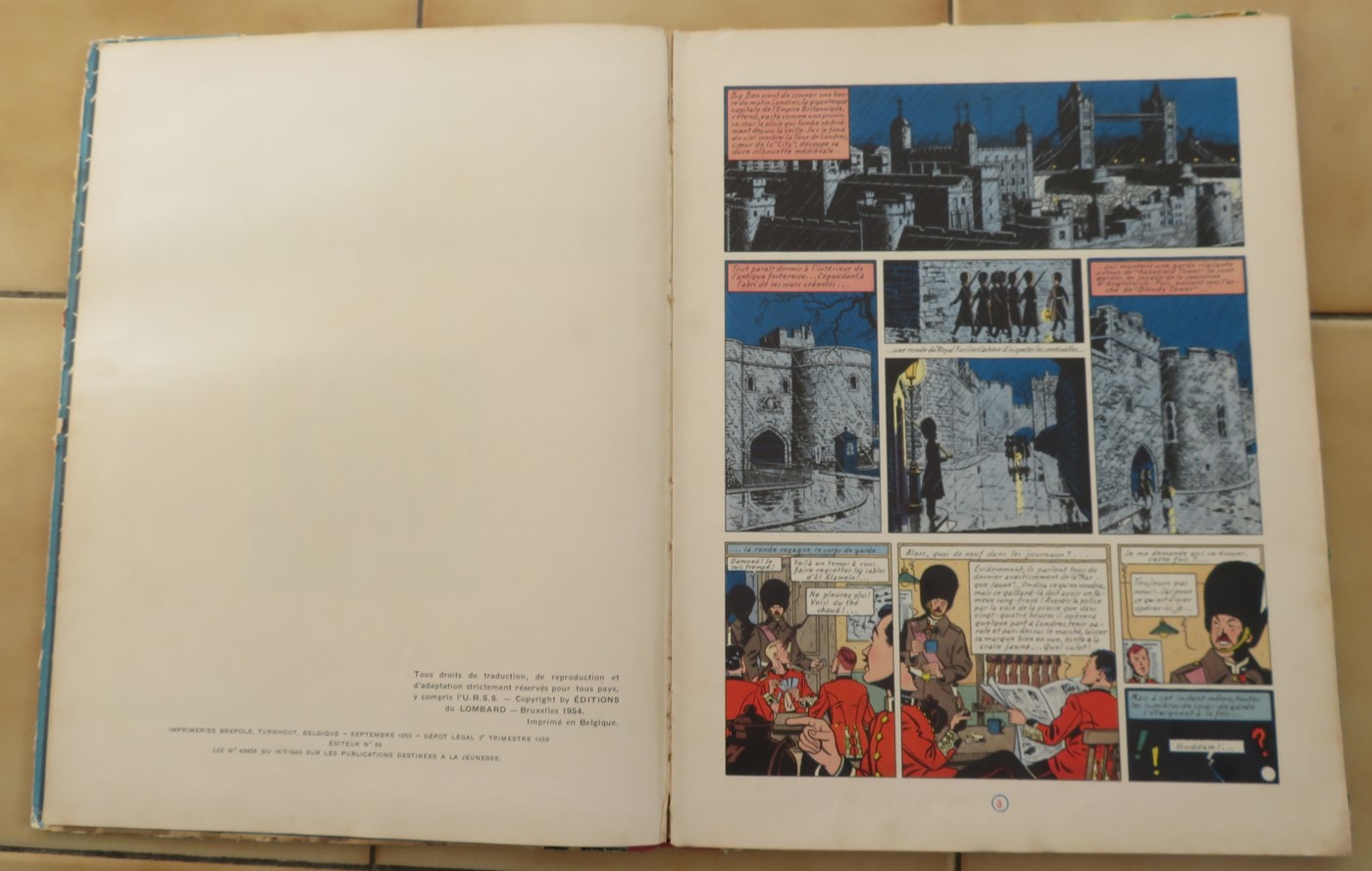 BD BLAKE ET MORTIMER LA MARQUE JAUNE DE 1959