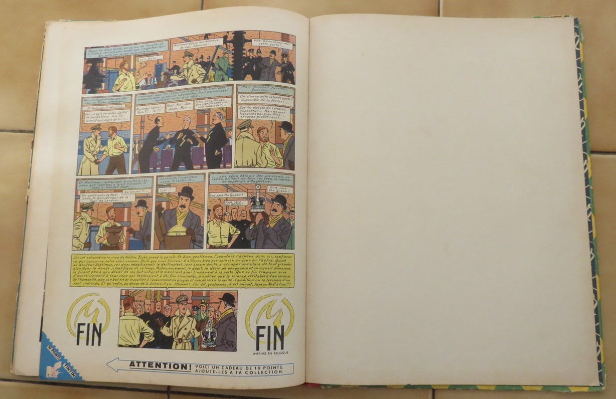 BD BLAKE ET MORTIMER LA MARQUE JAUNE DE 1959